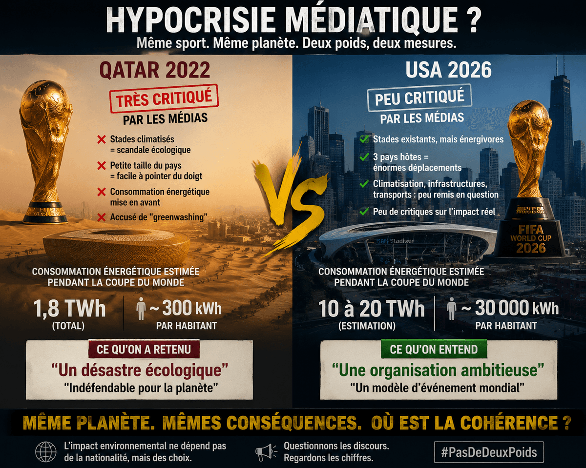 Qatar vs USA : le deux poids deux mesures écologique